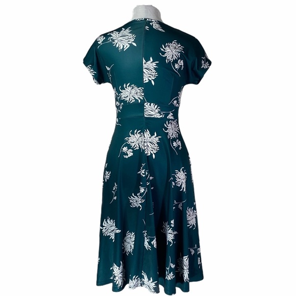 Homeyee floral casual A-Line midi dress size 4 - Picture 6 of 9